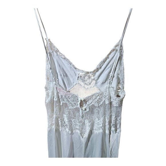 VICTORIA'S SECRET Vintage Polyester Lace Mesh Bridal Nightgown - Size Large - Picture 5 of 12